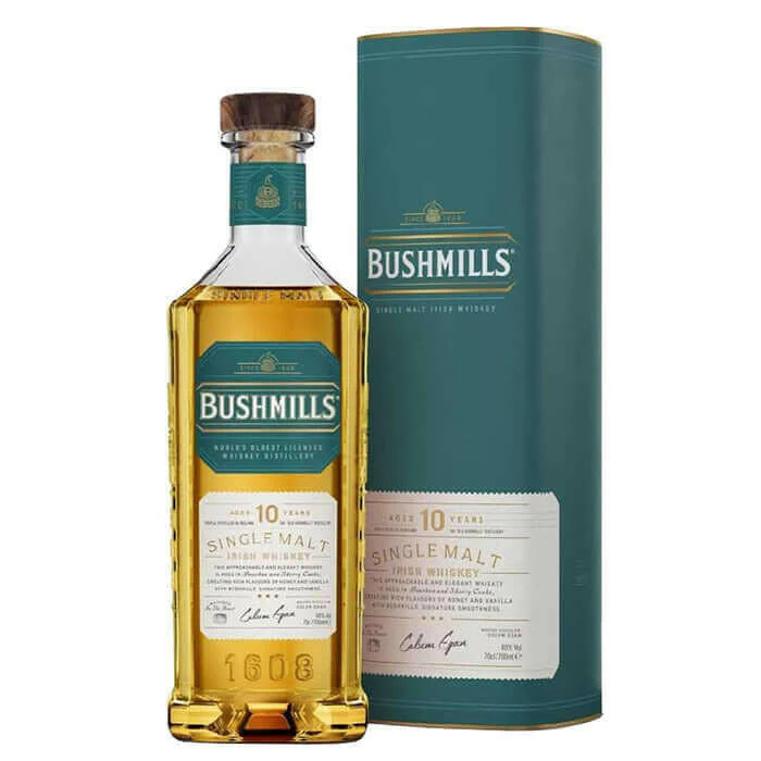 Bushmills Single Malt, 10 Year Old Irish Whiskey, Antrim, 40% vol
